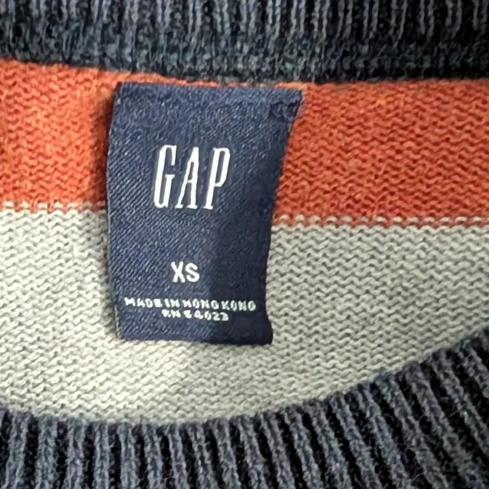 VTG GAP Mens/Unisex Striped Sweater XTRA SMALL Preppy Pullover‎ Wool Blend